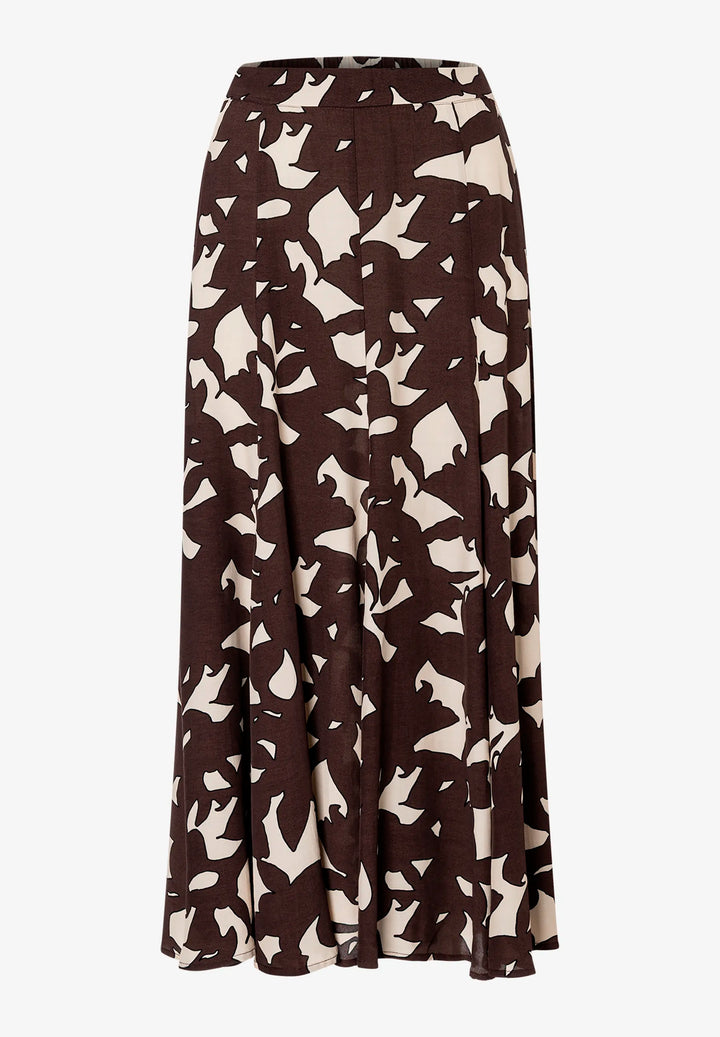Printed Midi Skirt
