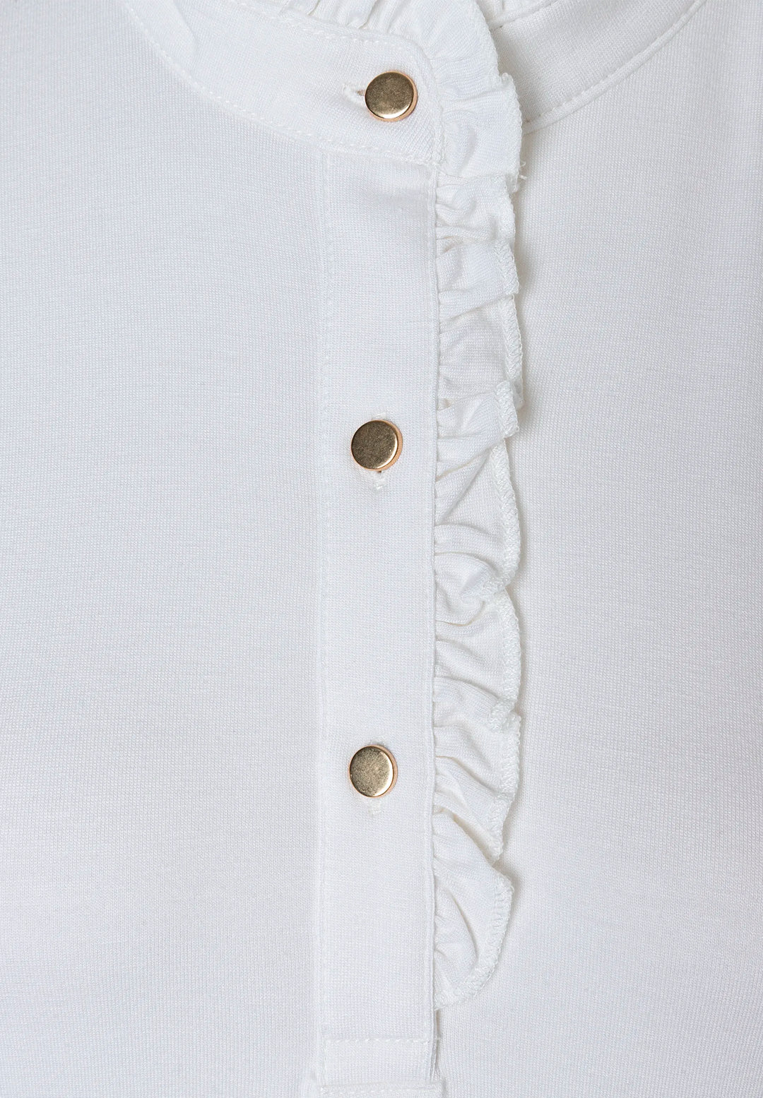 Shirt with Ruffles, 3/4 Sleeve