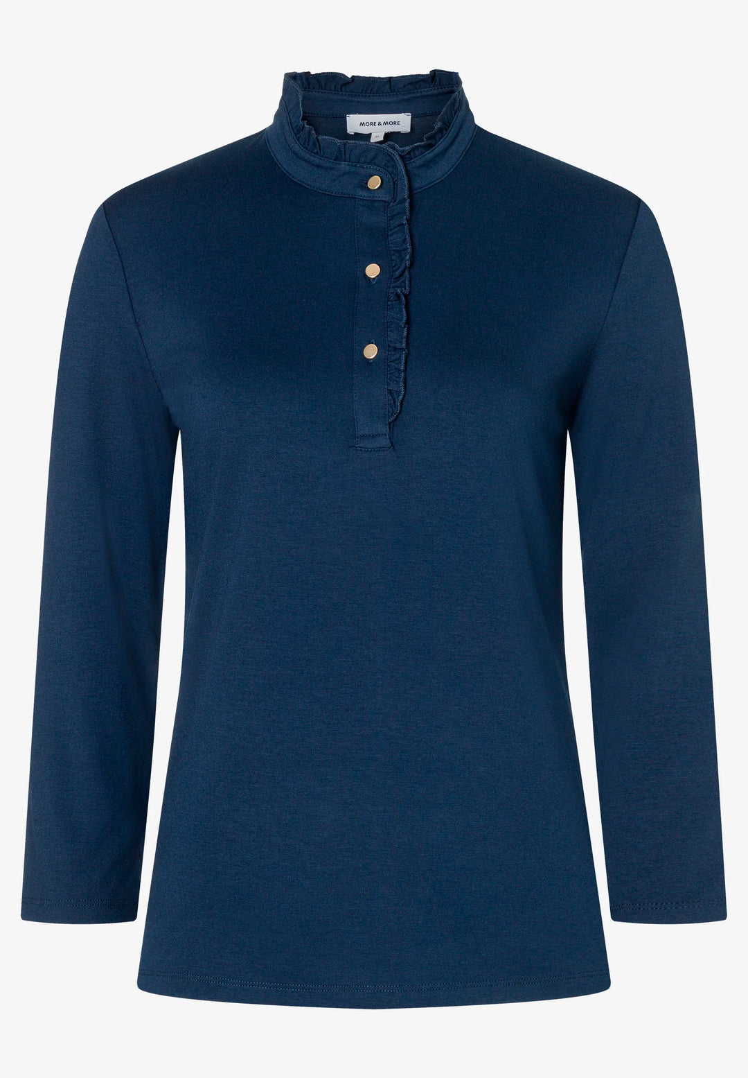 Shirt with Ruffles, 3/4 Sleeve