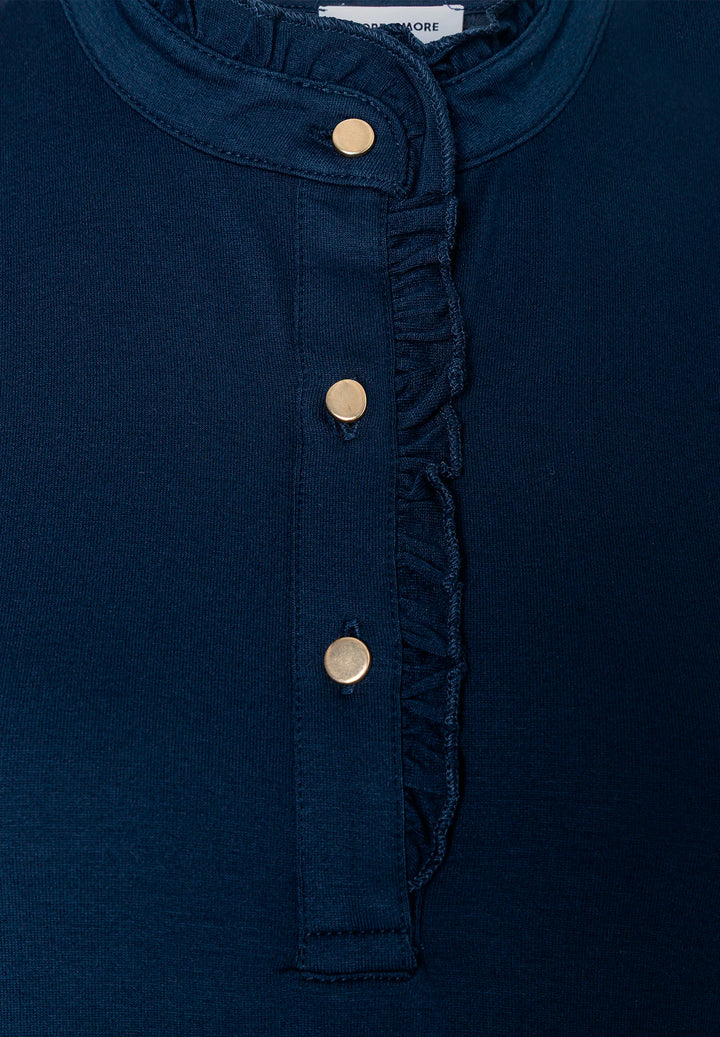 Shirt with Ruffles, 3/4 Sleeve