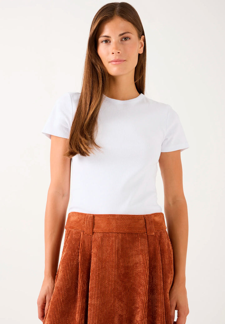 T-Shirt with Rib-Jersey