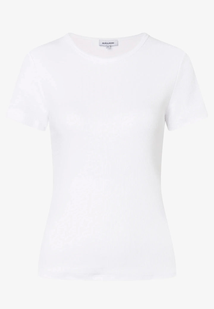 T-Shirt with Rib-Jersey