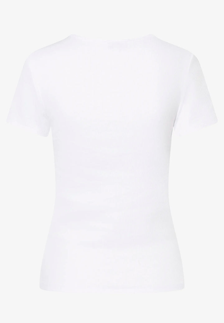 T-Shirt with Rib-Jersey