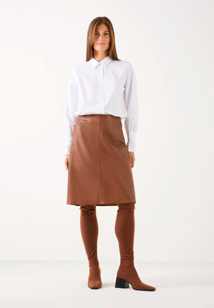 Shirt Blouse with Volant Sleeves