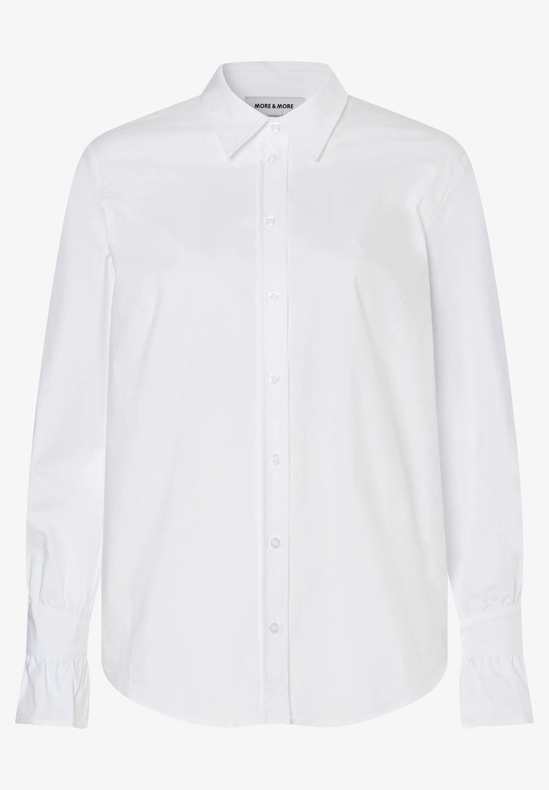 Shirt Blouse with Volant Sleeves