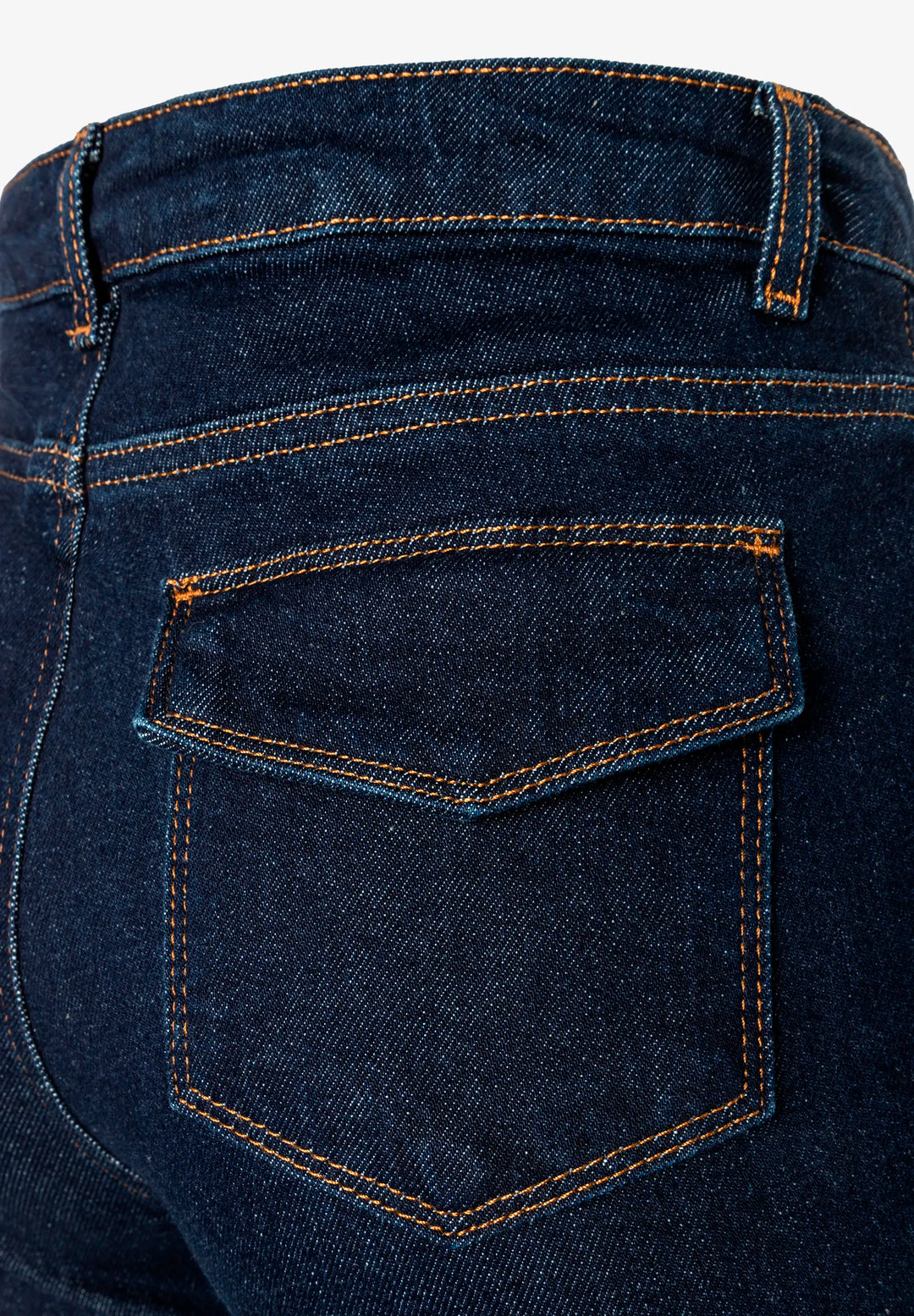 Blue Denim Flared Jeans