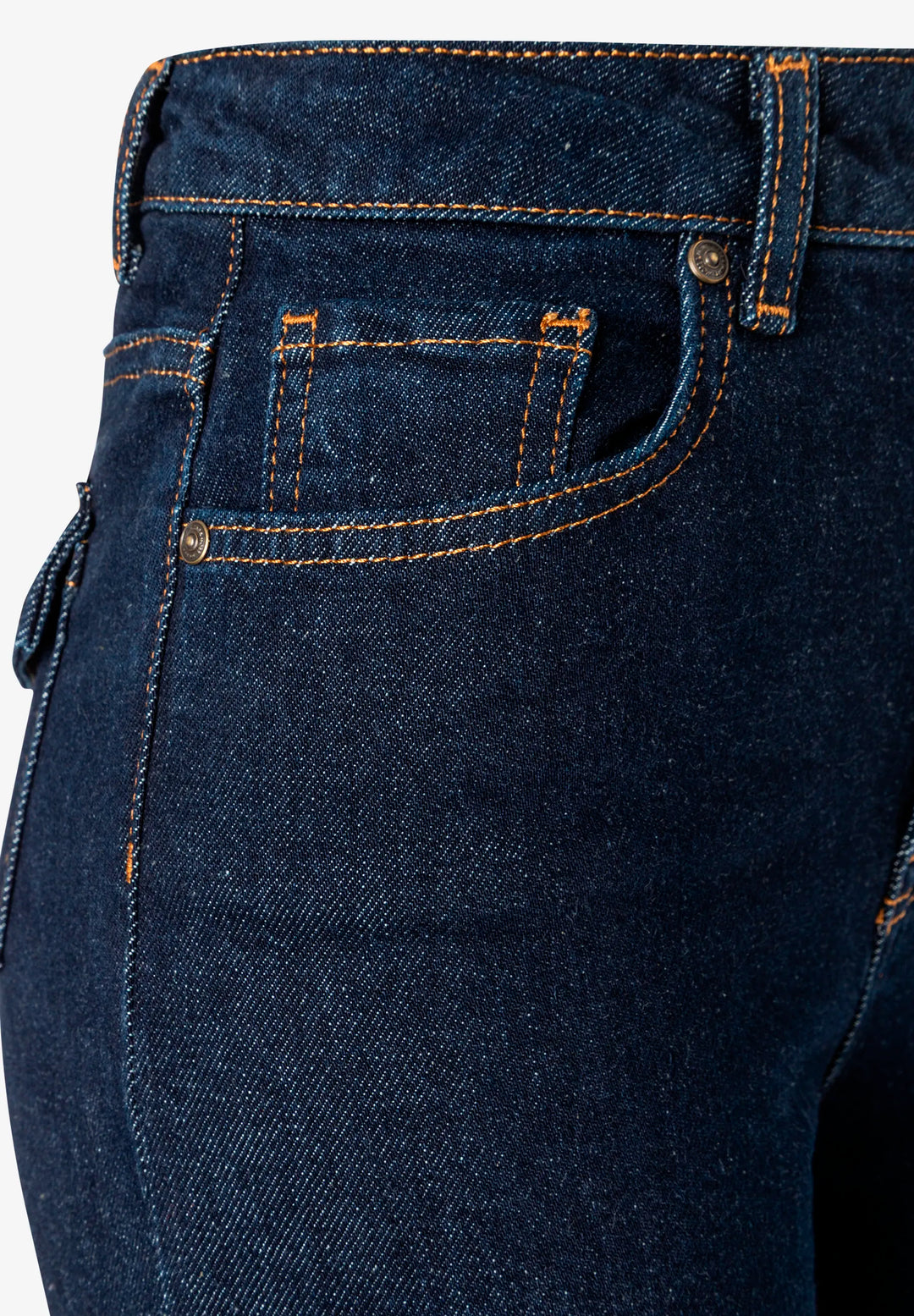 Blue Denim Flared Jeans