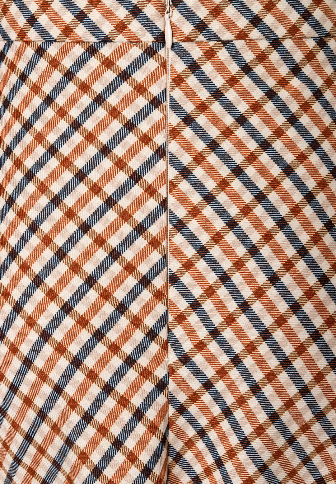 Flared Check Skirt