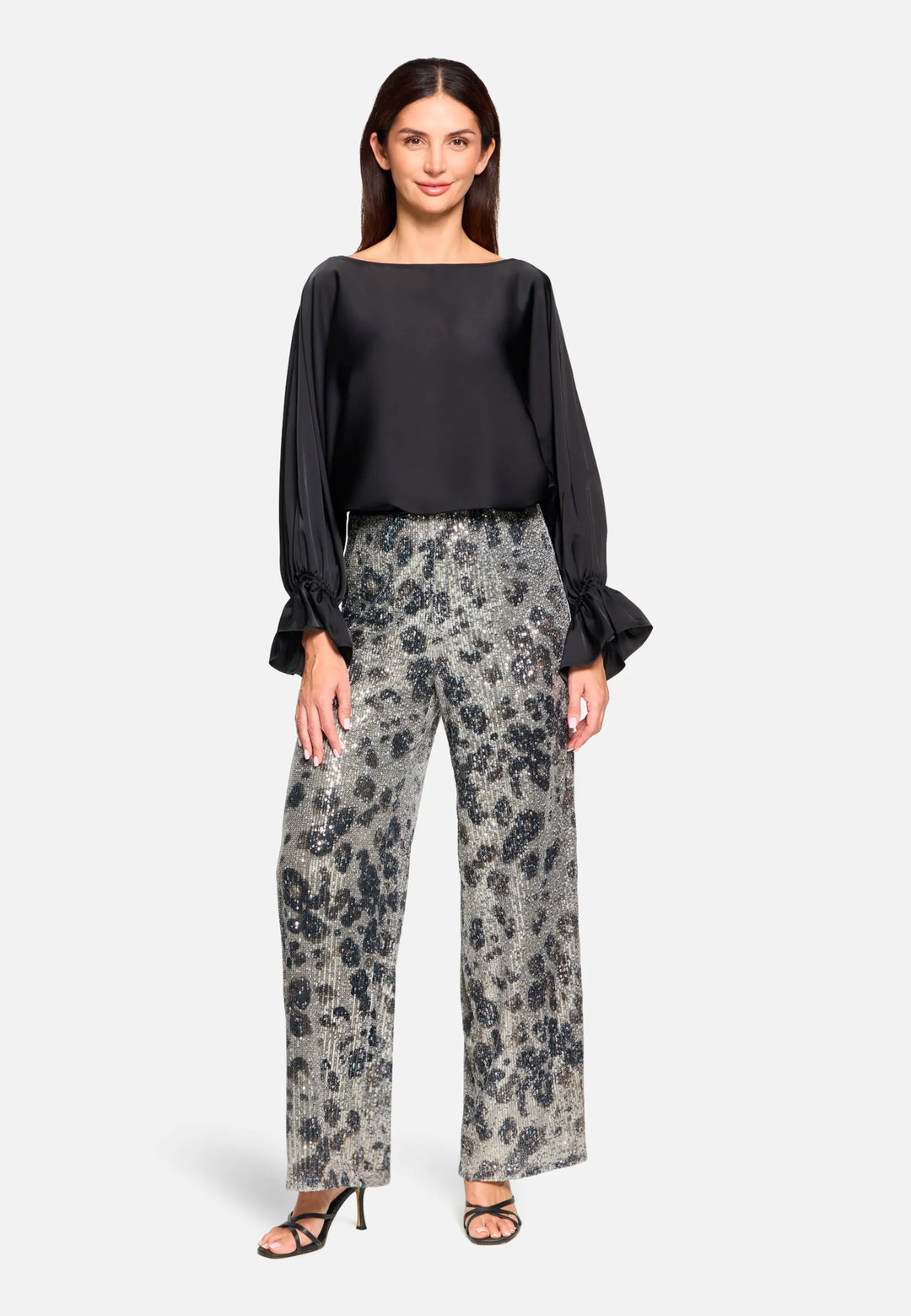 Marlene Trousers in a Glitter Look