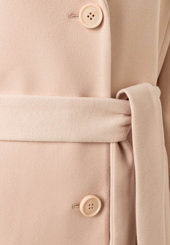 Velours Coat w Fake Fur Collar