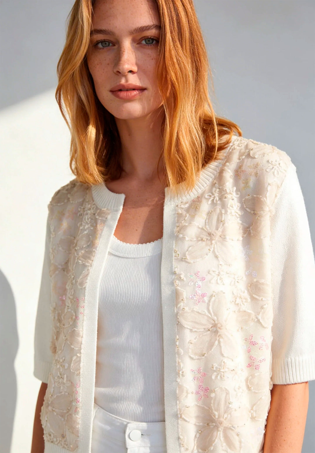 Cardigan with Sequins