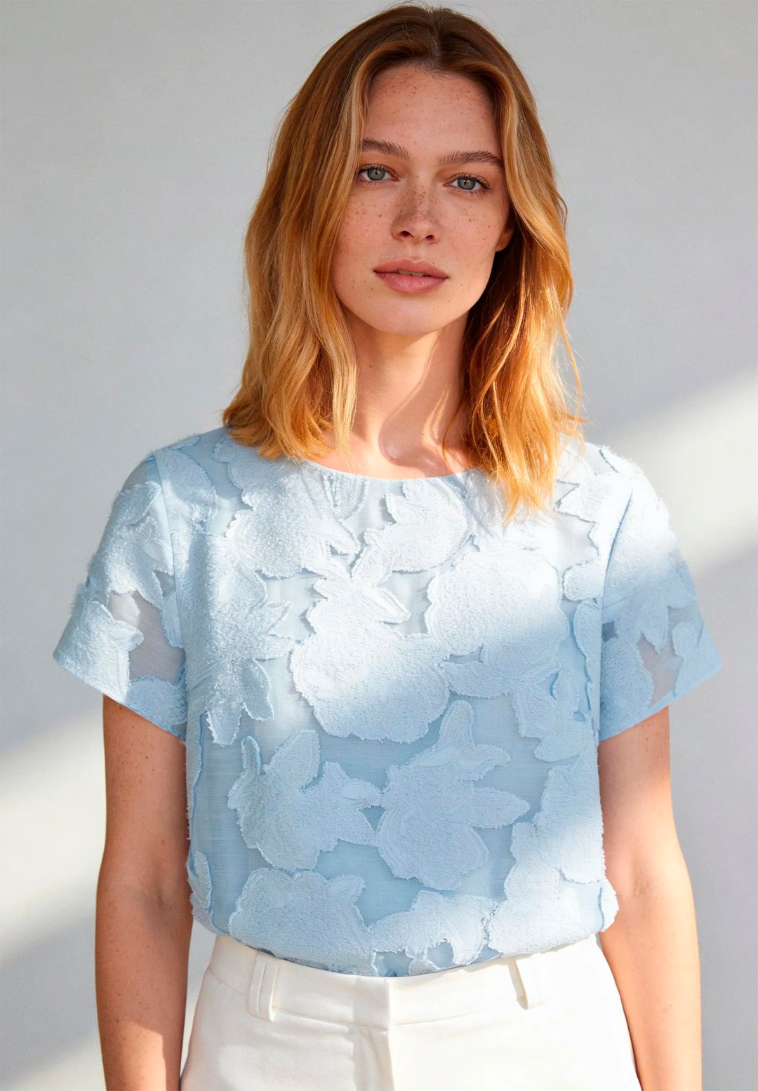 Blouse with Floral Design