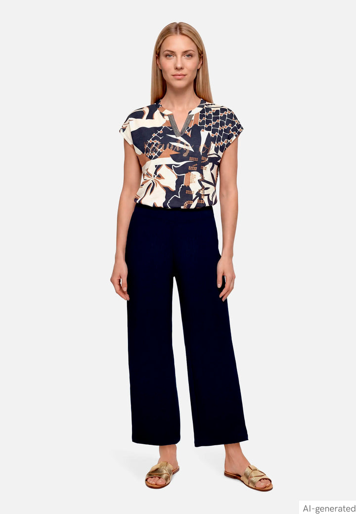 7/8 Length Culottes with Elasticated Waistband