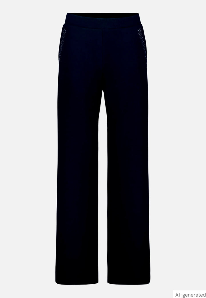 Pull-On Trousers with Rhinestones