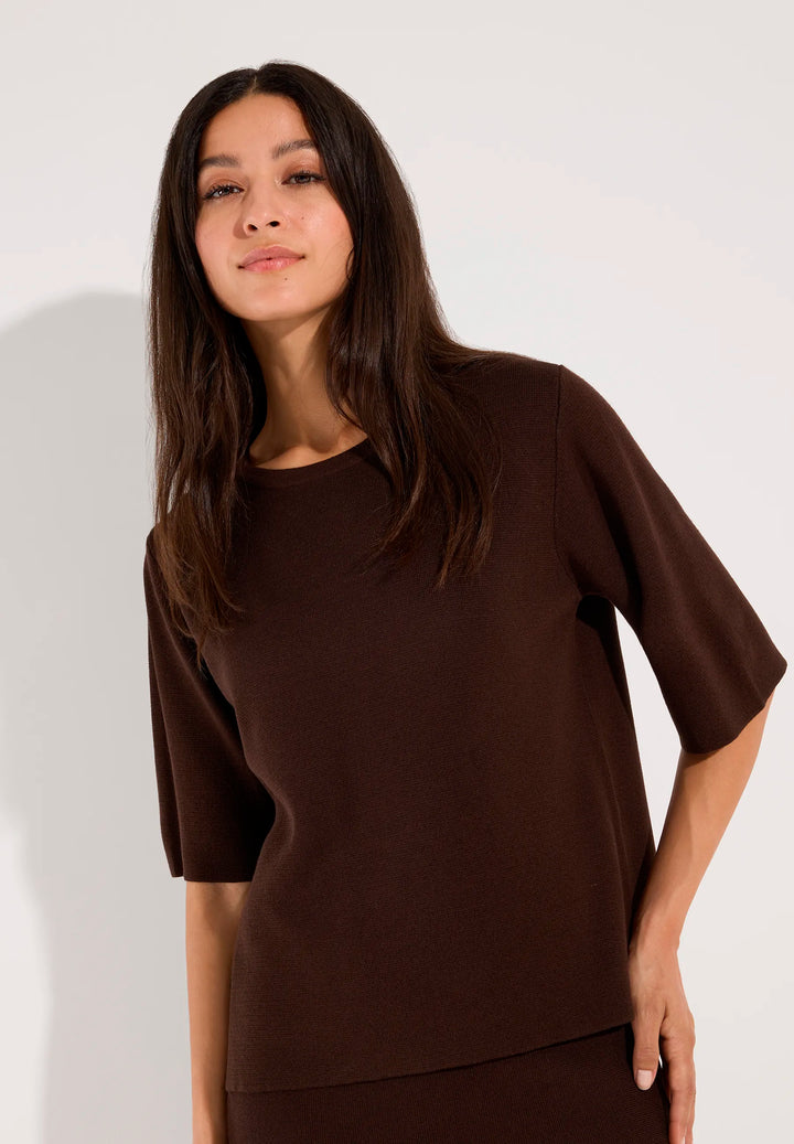 Boxy Milano Knit Tshirt