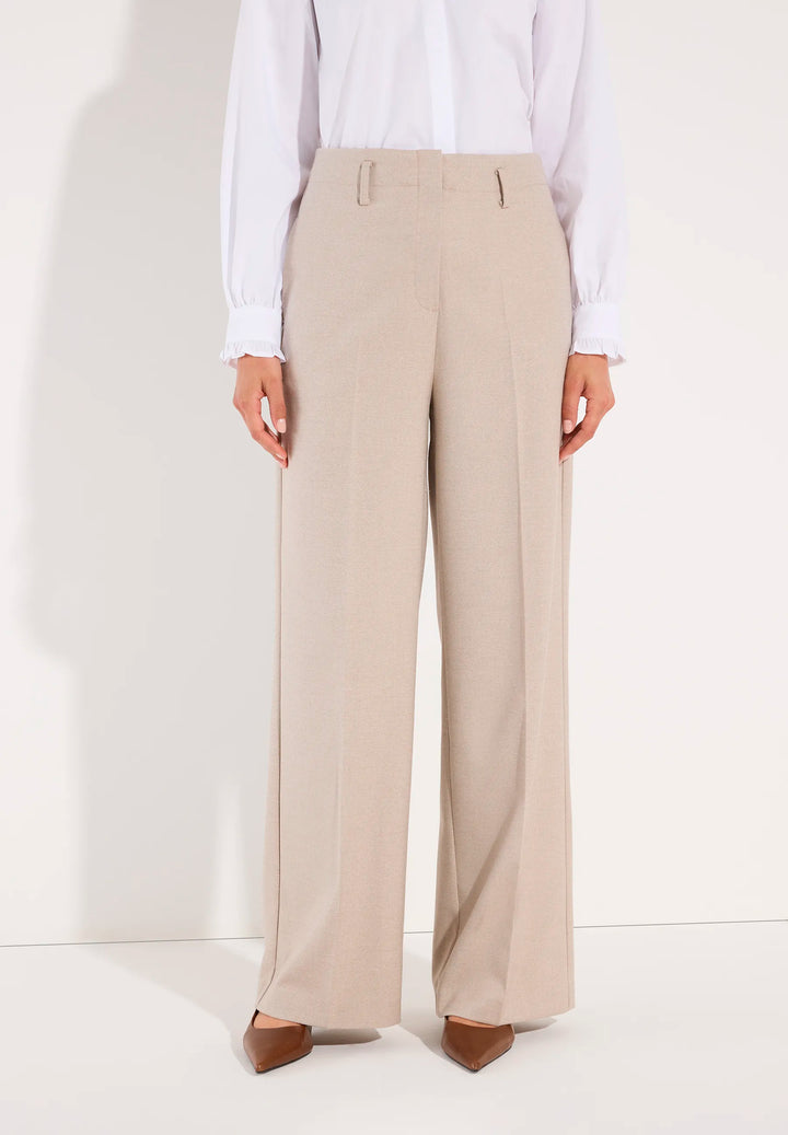 Soft Melange Wide Leg Pants
