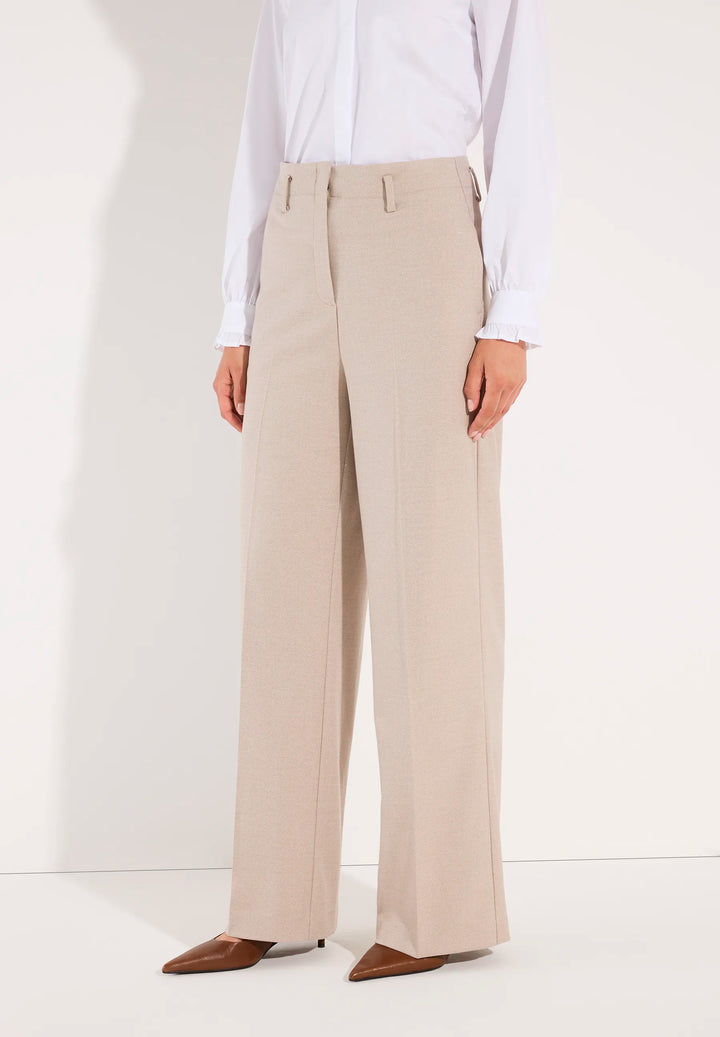 Soft Melange Wide Leg Pants