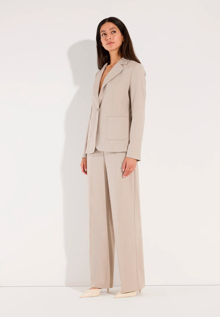 Soft Melange Long Blazer