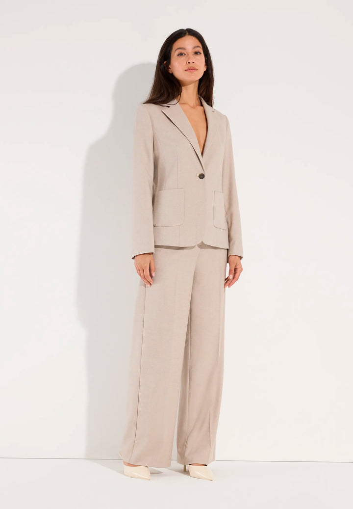 Soft Melange Long Blazer