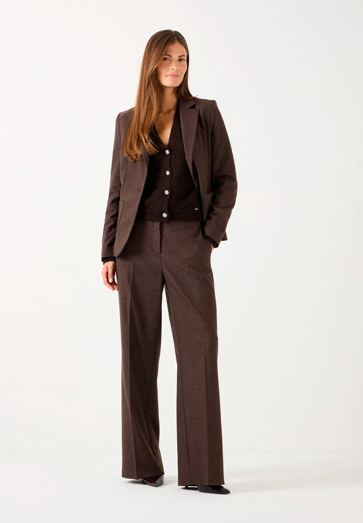Soft Melange Wide Leg Pants