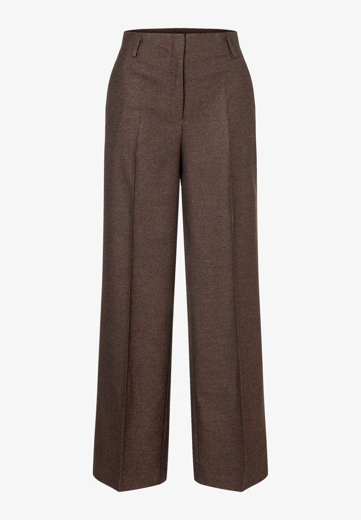 Soft Melange Wide Leg Pants