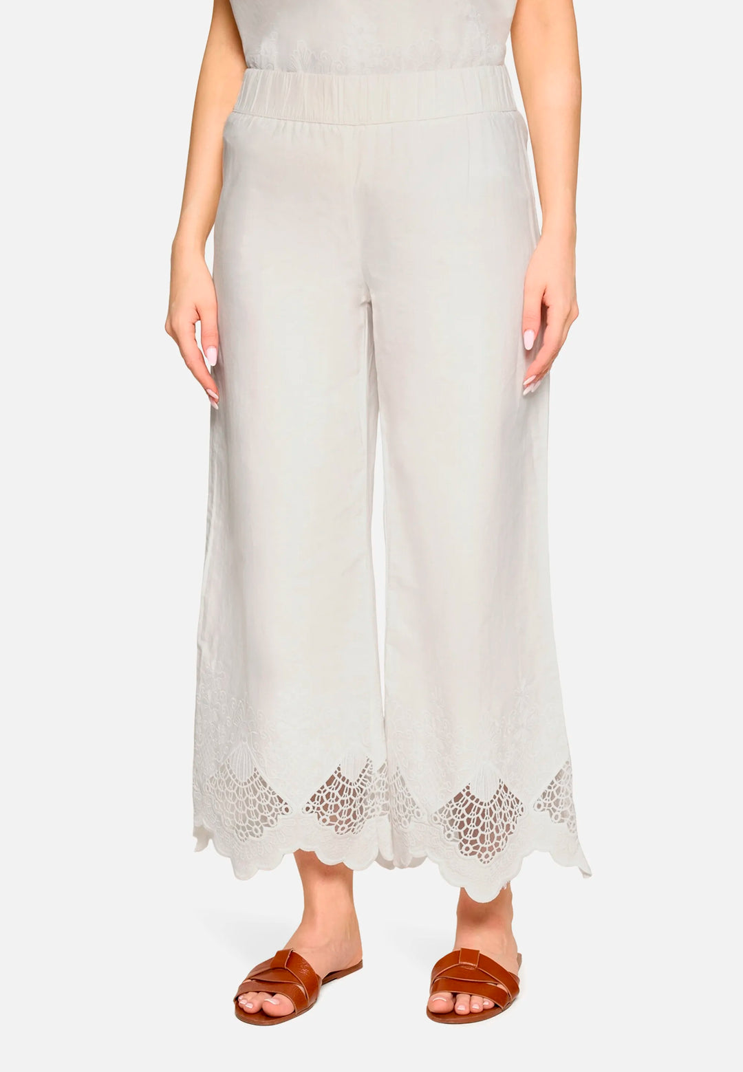 Culottes with Elastic Waistband