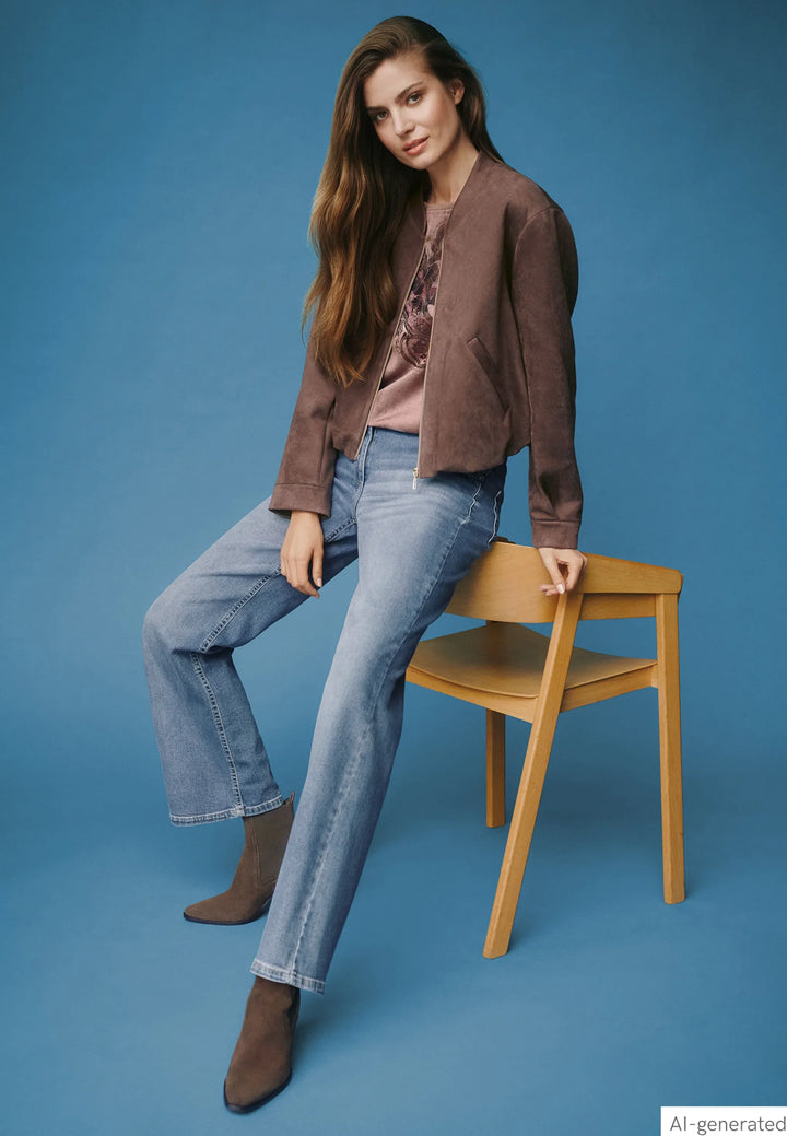 Wide-Leg Jeans with a Used Wash
