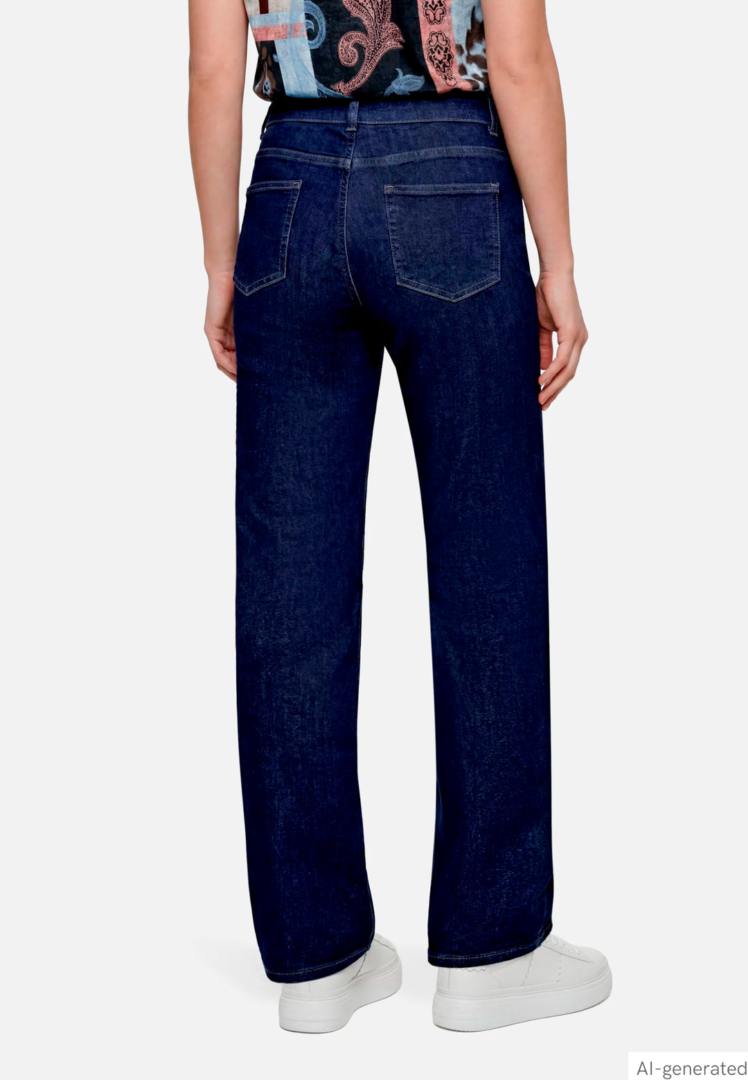 Wide-Leg Jeans with a Used Wash