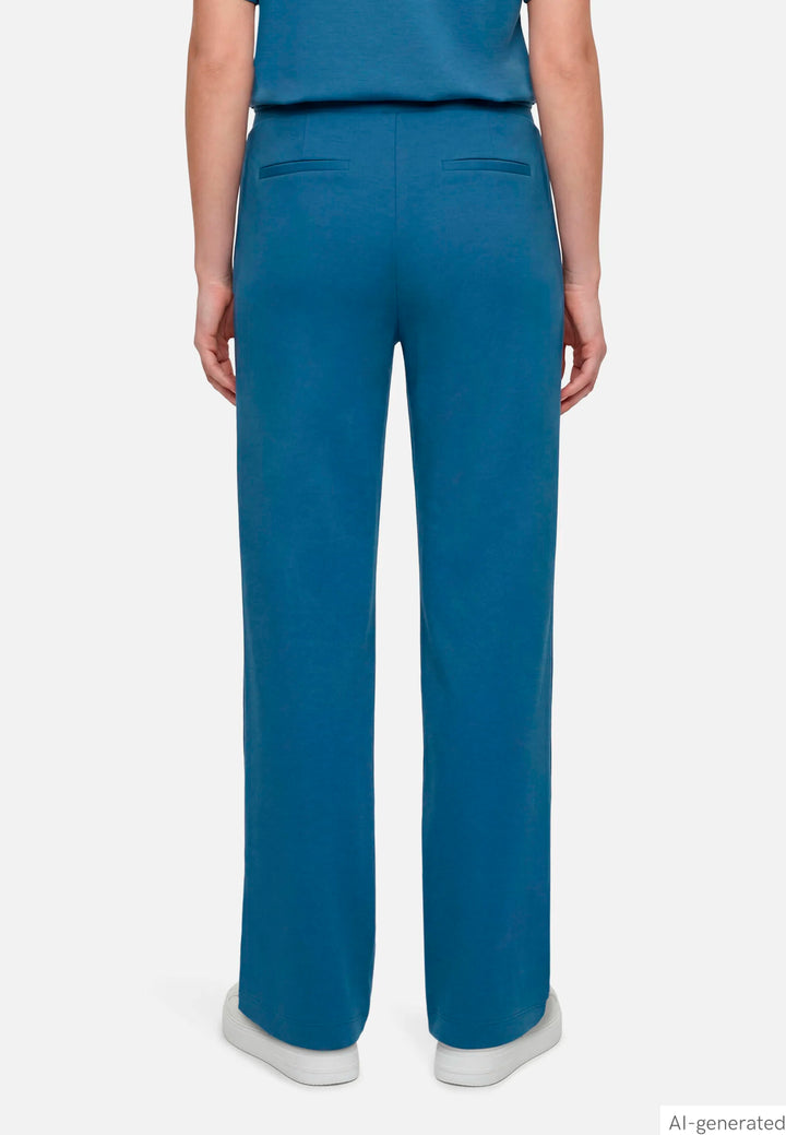 Wide-Leg Sweatpants with Elastic Waistband