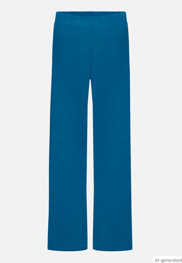 Wide-Leg Sweatpants with Elastic Waistband