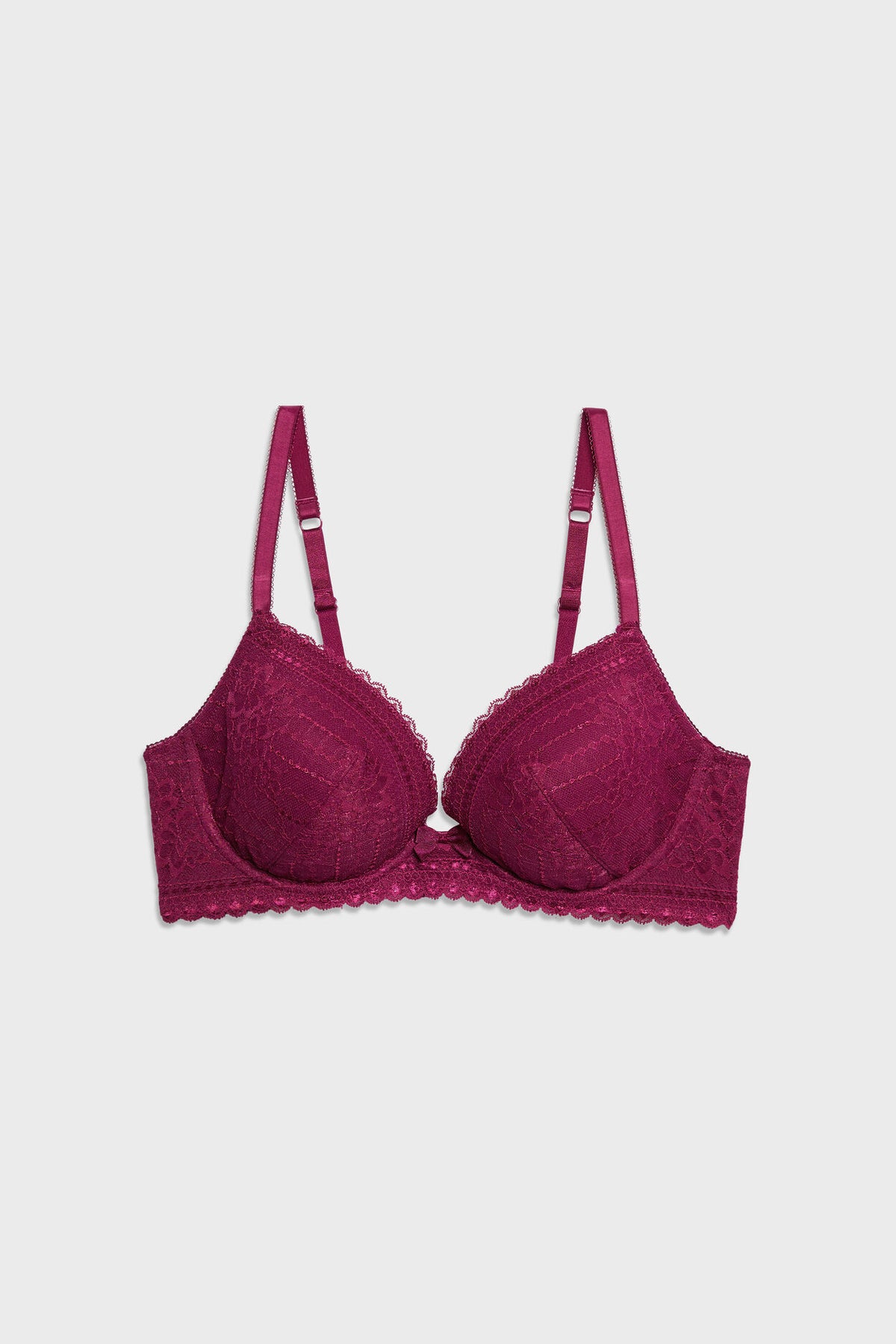 Balconette and full-cup bra - Dark Brown