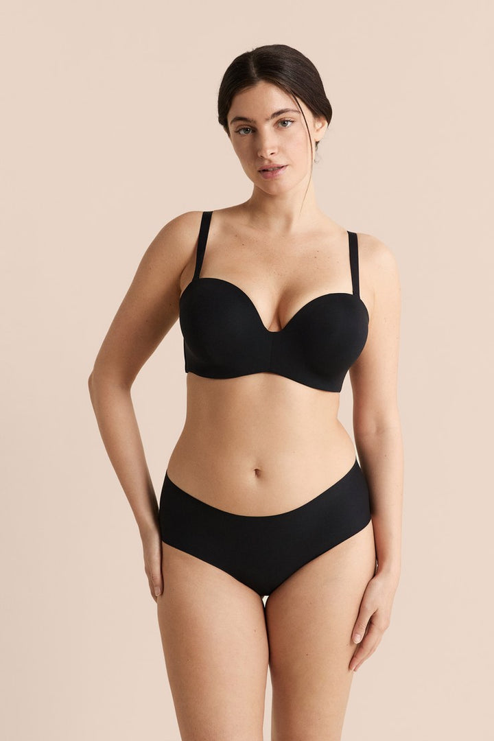 Bandeau And Strapless Bra - Noir