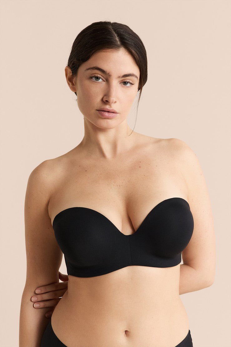 Bandeau And Strapless Bra - Noir