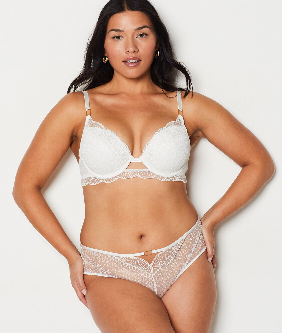 Bra no. 5 - the lightly lined plunge bra - Ecru