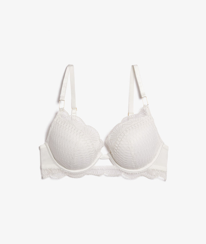 Bra no. 5 - the lightly lined plunge bra - Ecru