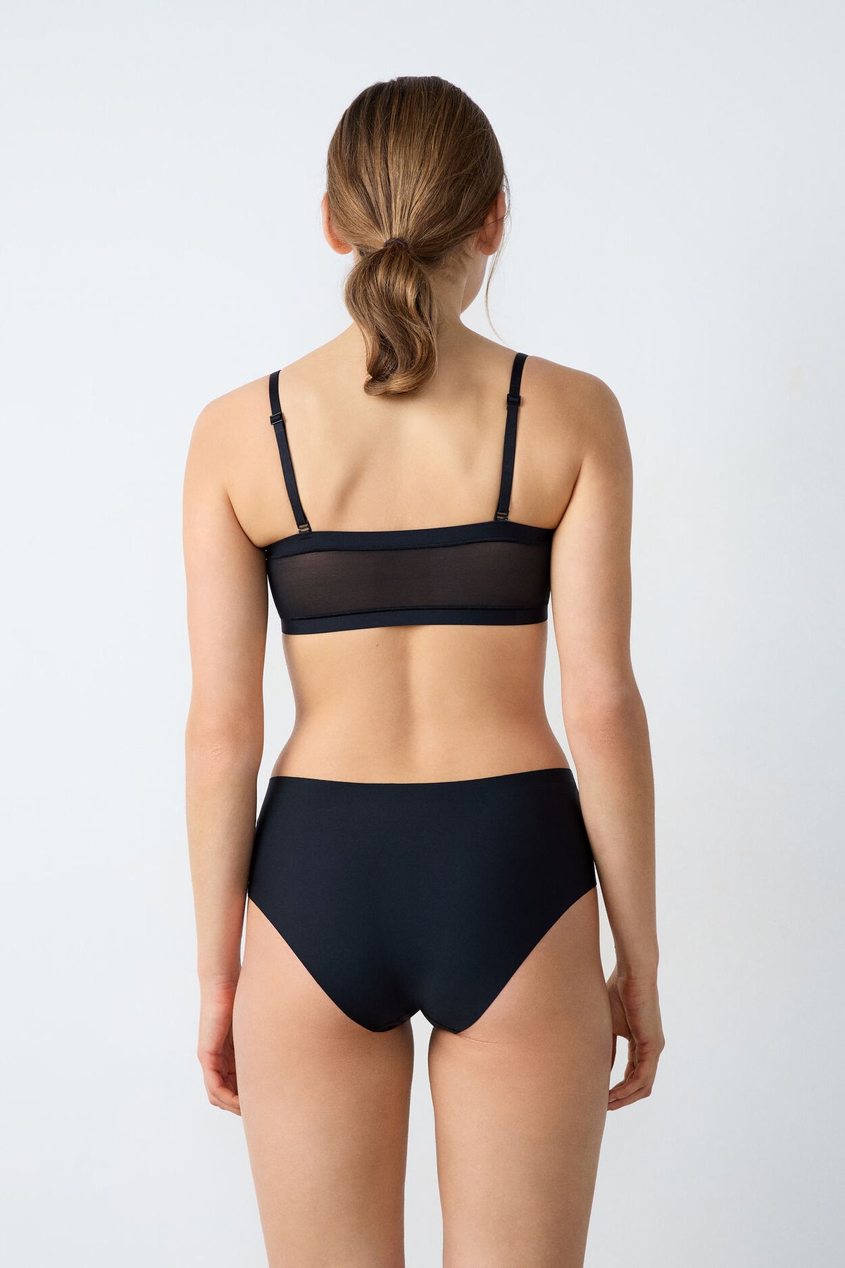 Bandeau and strapless bra - Black