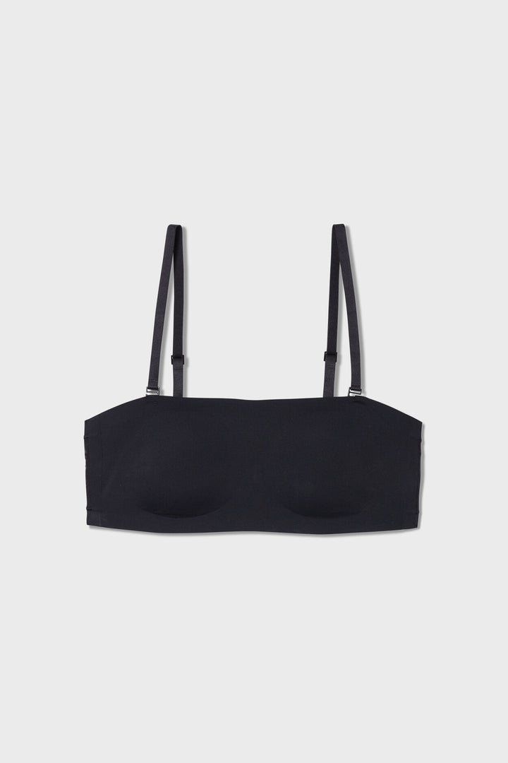 Bandeau and strapless bra - Black