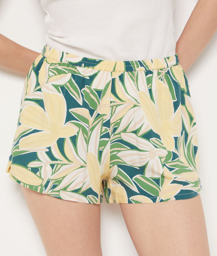 Floral pajama shorts - Jaune Vif
