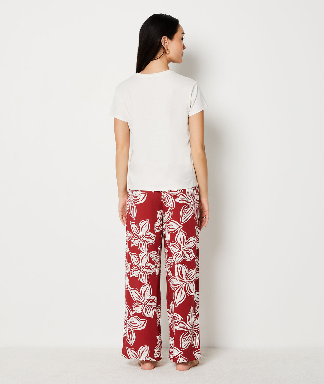 cotton pajama t-shirt - Blanc