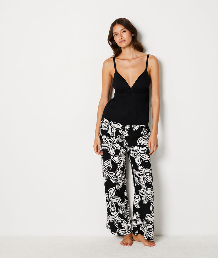 Camisole with thin straps - Noir