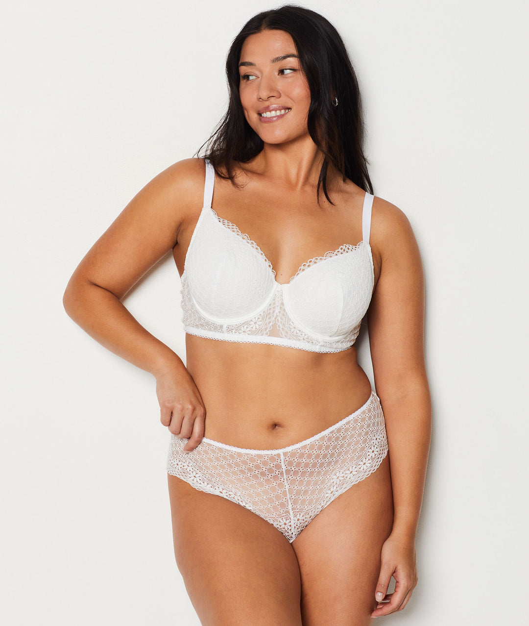 Lightly lined spacer bra - Ecru