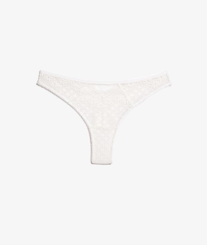 Tulle thong - Ecru
