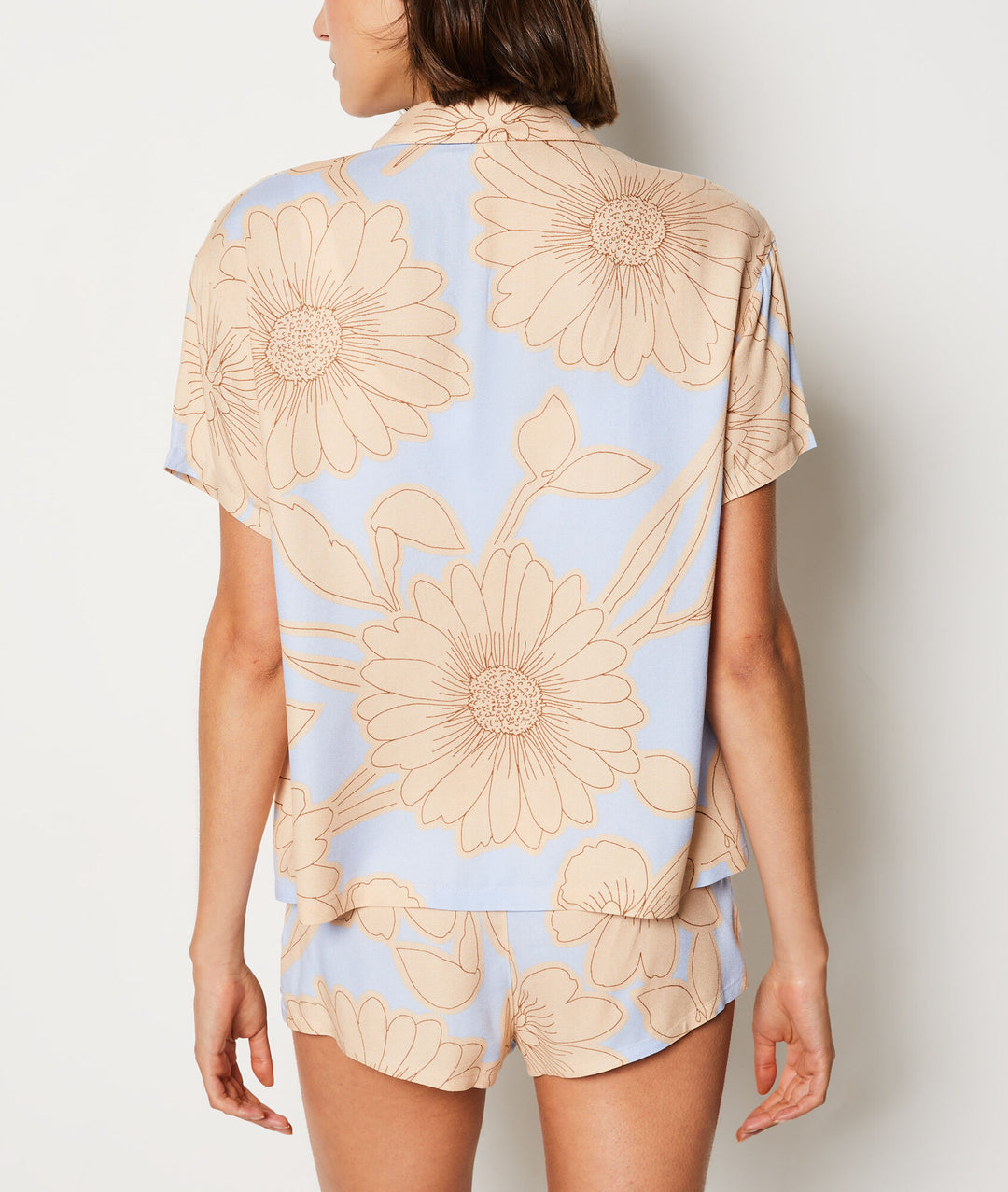 Floral short-sleeved shirt - Imp Fd Mauve