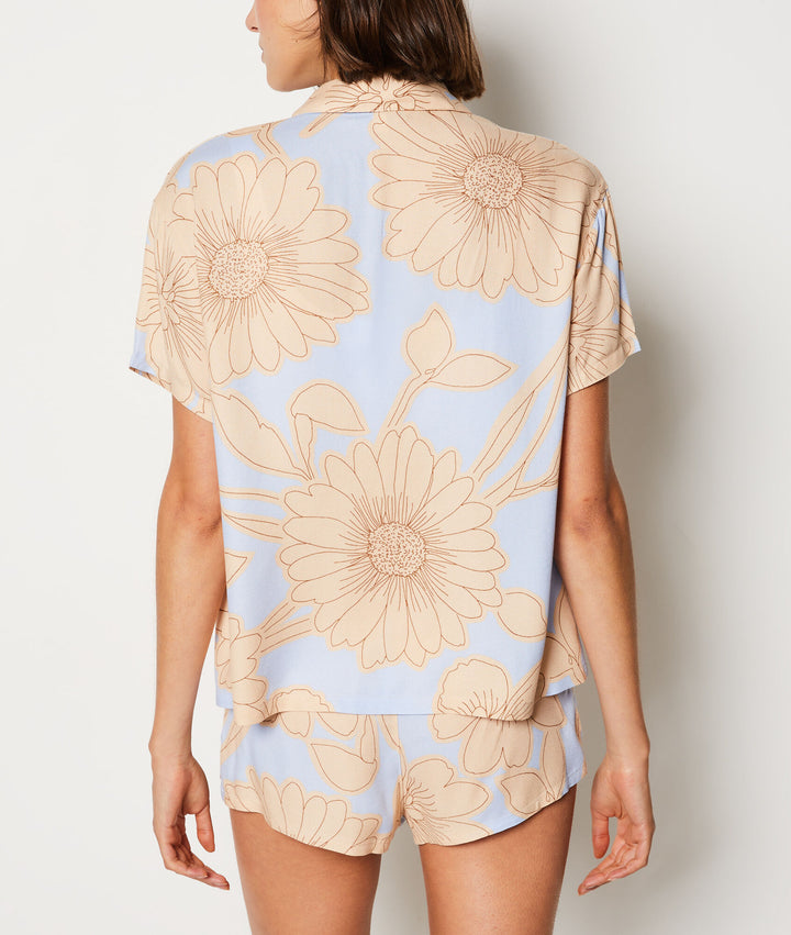 Floral short-sleeved shirt - Imp Fd Mauve