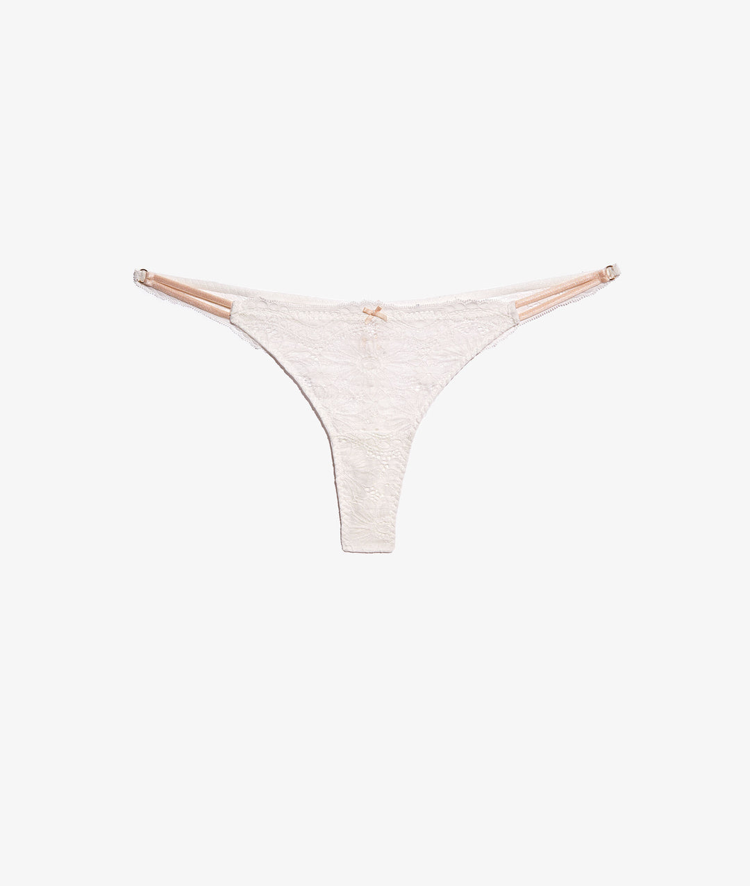 Lace thong - Ecru