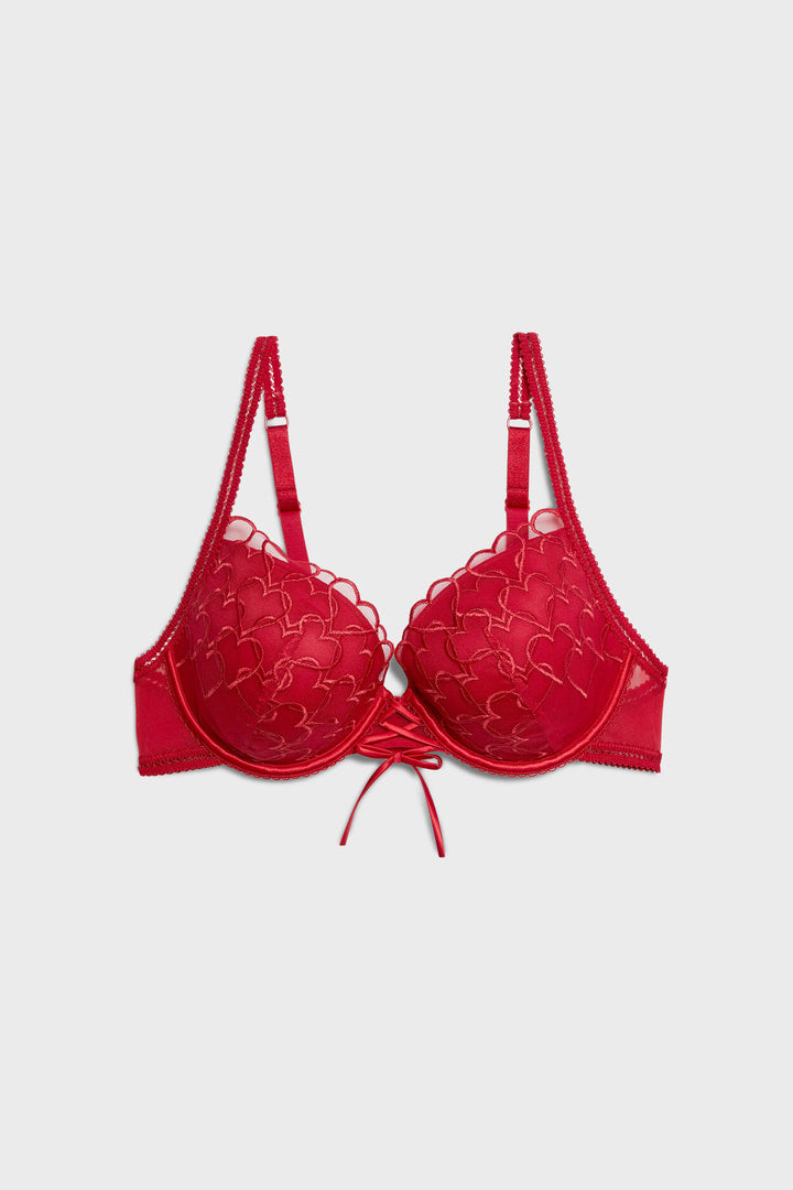Balconette and full-cup bra - Pink