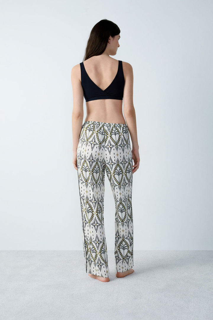 Pyjama trousers - Blue Green