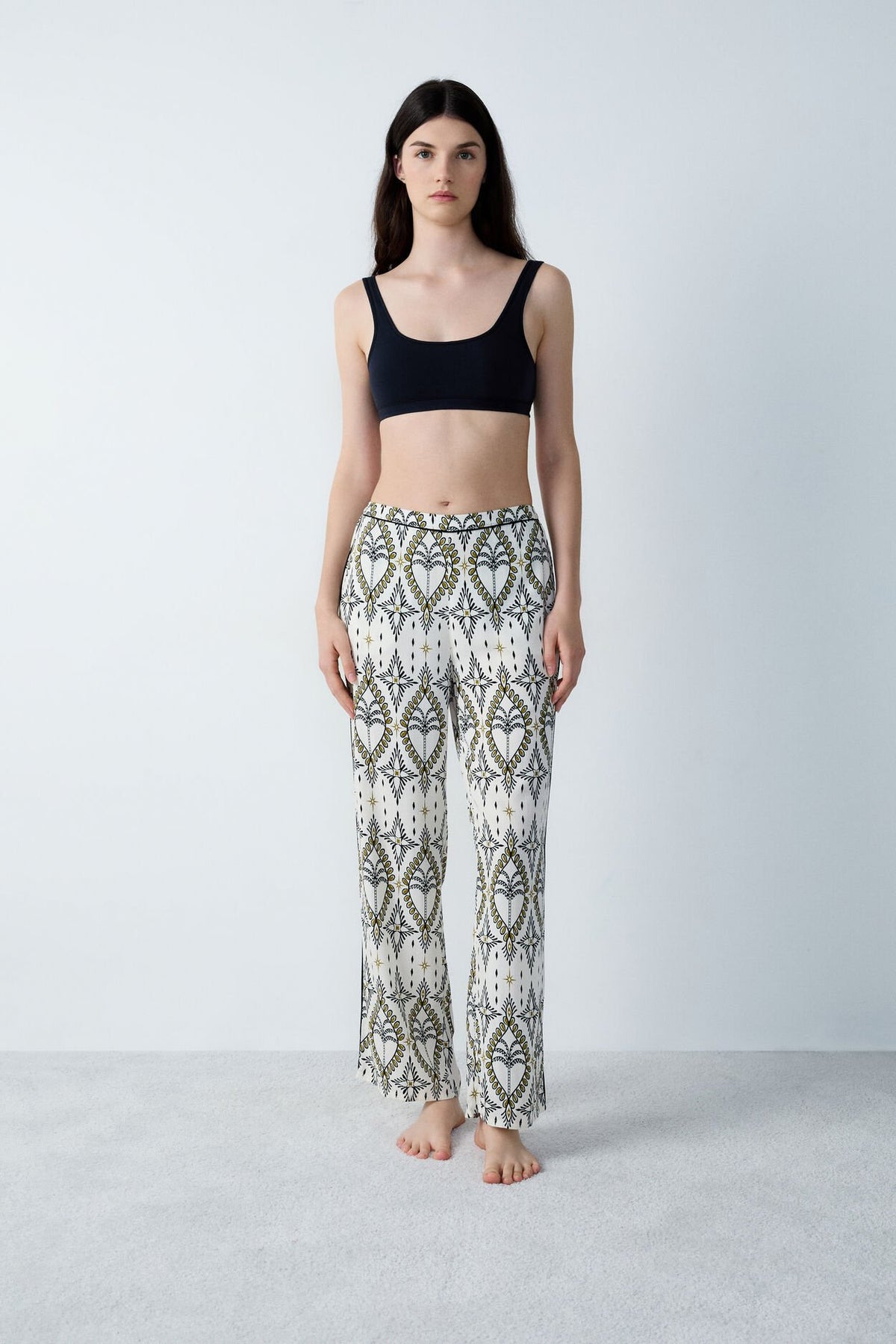 Pyjama trousers - Blue Green