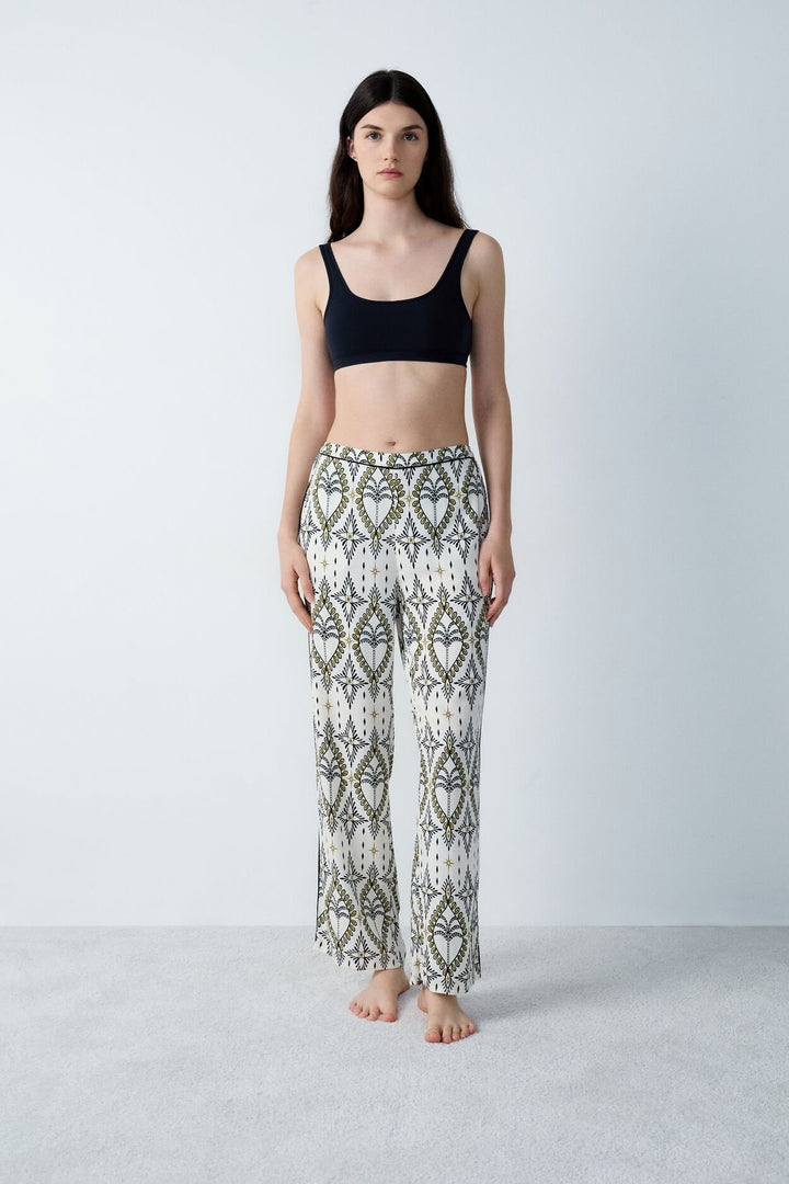 Pyjama trousers - Blue Green