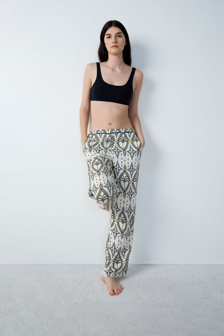 Pyjama trousers - Blue Green